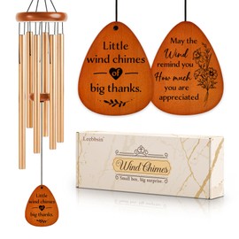 Thank You Gifts for Women Men, Thank You Wind Chimes, for Coworkers, Teacher, Employee, Pastor, Friends, Nurse, Boss, Gratitude Gifts Ideas for Thanksgiving, Graduation-Large 36"
