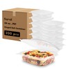 Karat 24oz - 200 ct PET Clamshell Square Deli Containers