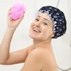 2 Pieces Of Floral Printed Shower Cap, Women'S Shower Cap,