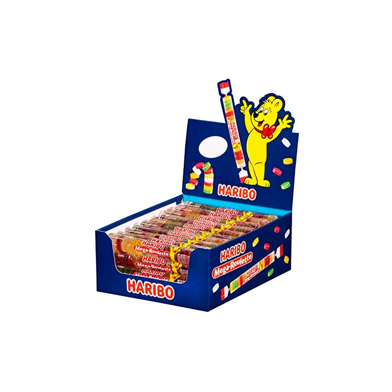 HARIBO Gummies Candy Mega-Roulette| 1,5 Ounce (Pack 40 x 45g)