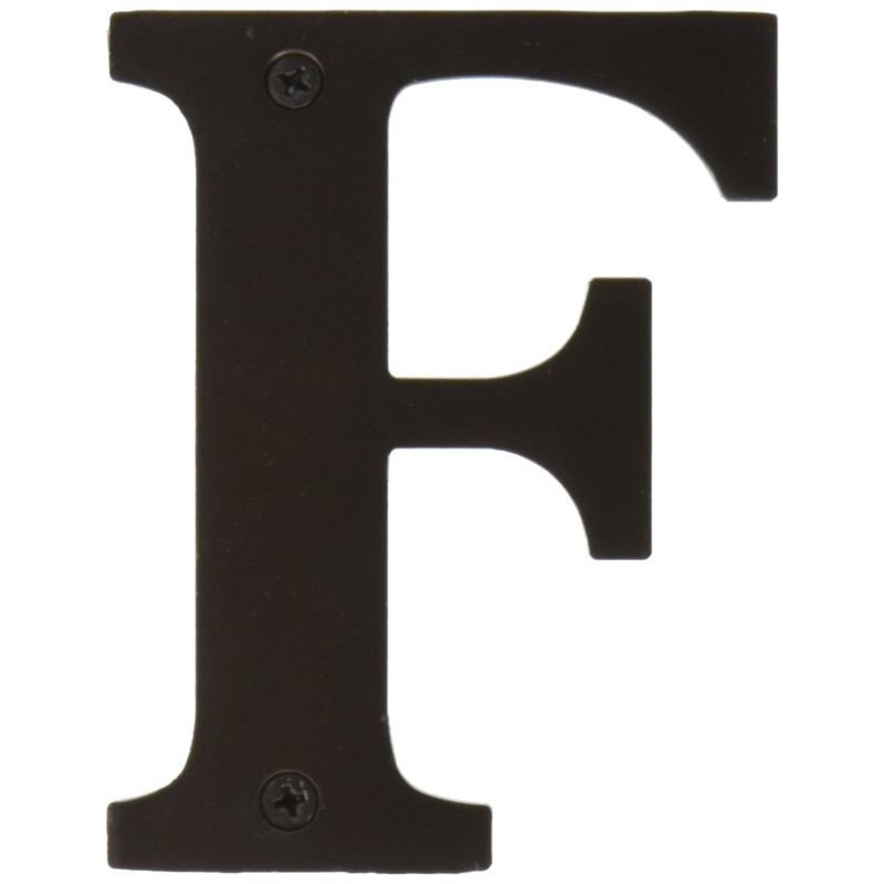 Deltana RL4F-10B 4-Inch Residential Letter F House Board