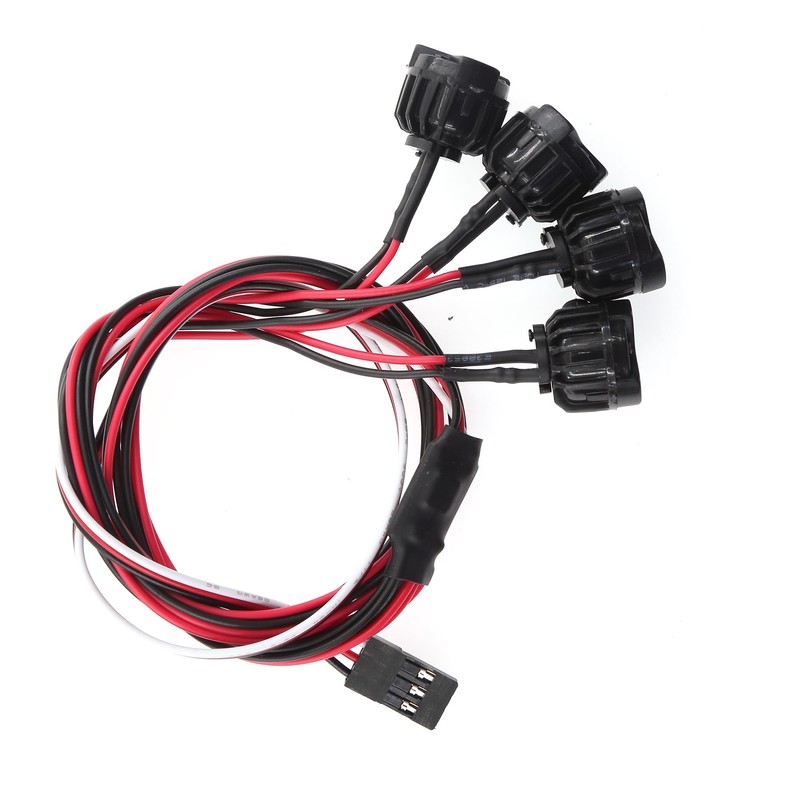 Chanjorlin RC Simulation LED Headlight Spotlight 3-Channel Remote Controlled Searchlight