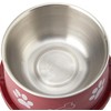 Trixie Plastic Coated Stainless Steel Long-Ear Bowl, 15 cm Diameter,