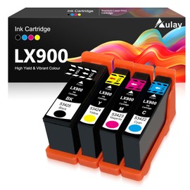 LX-900 LX900 XL Printer Ink Cartridges Replacement for Primera 53422 53423 53424 53425 Used for Primera LX900 Printer (Black Cyan Magenta Yellow)