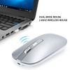 HXSJ Wireless Mouse DualMode Rechargeable for Bluetooth 5.1 Office Game
