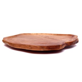 Driini Premium Handmade Root Wood Lazy Susan Turntable (16'') - Large Rustic Wooden Serving Platter Cheese Board - Oversized Charcuterie Tray, Perfect for Your Dinner Table or Countertop