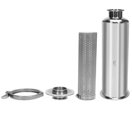 DERNORD 2 Inch Tri-Clamp Filter - SS304 Sanitary Fittings Inline Straight Strainer with 150 Mesh Stainless Steel Screen