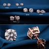 Rose Gold Stud Earrings Rose Gold Diamond Studs Rose Gold