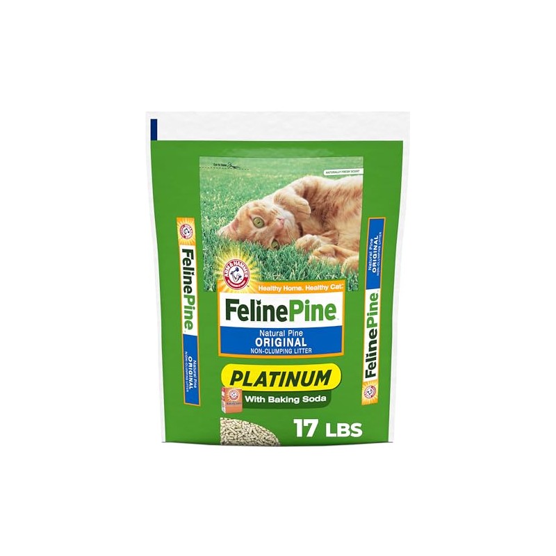 Feline Pine Platinum Non-Clumping Cat Litter, Feline Pine Cat Litter