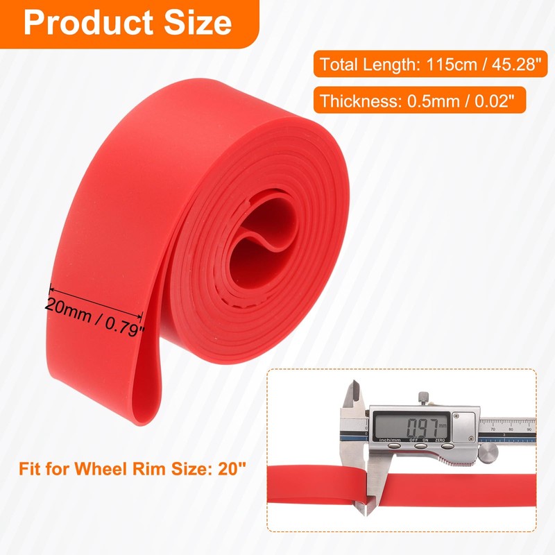 sourcing map Bike Tire Liners for 20" Bike Tires Puncture