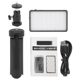 Manbily Portable LED Light 3000K6500K CRI 95+ Pocket Light with Desktop Tripod Ball Head