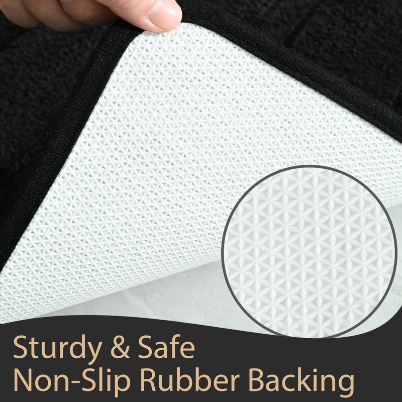 AROGAN Luxury Long Bathroom Runner Rugs, Thick Soft and Absorbent