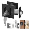 Aglehome Square Door Hardware - Sliding Pocket Door Lock with