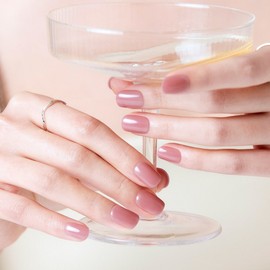 Dashing Diva Magic Press Regular Round Nail Tip Set, Pink Blush, 1 Piece / 데싱디바 매직프레스 레귤러 라운드 네일팁 세트, 핑크블러쉬, 1개