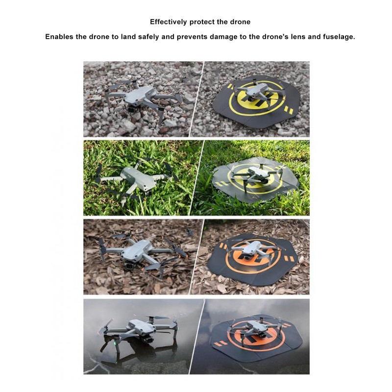 Dilwe Foldable Drone Landing Pad, Waterproof, Reduces Wind Resistance, Wear-resistant
