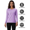 MAGCOMSEN Womens Undershirts Fleece Tops Long Sleeve Workout Shirts Athletic
