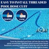 TonGass (4-Pack) 1-1/2" Threaded Pool Vacuum Hose Cuffs Replacement- 1.5"