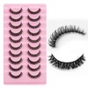 Eyelashes Russian Strip Lashes Natural Fluffy Wispy D Curly Effect