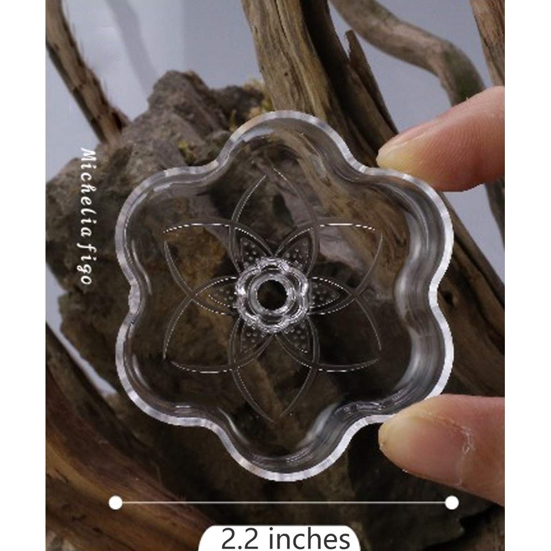 JZMYXA Aquarium Shrimp/Small Fish Feeding Dish Feeder Dish, Acrylic Material,