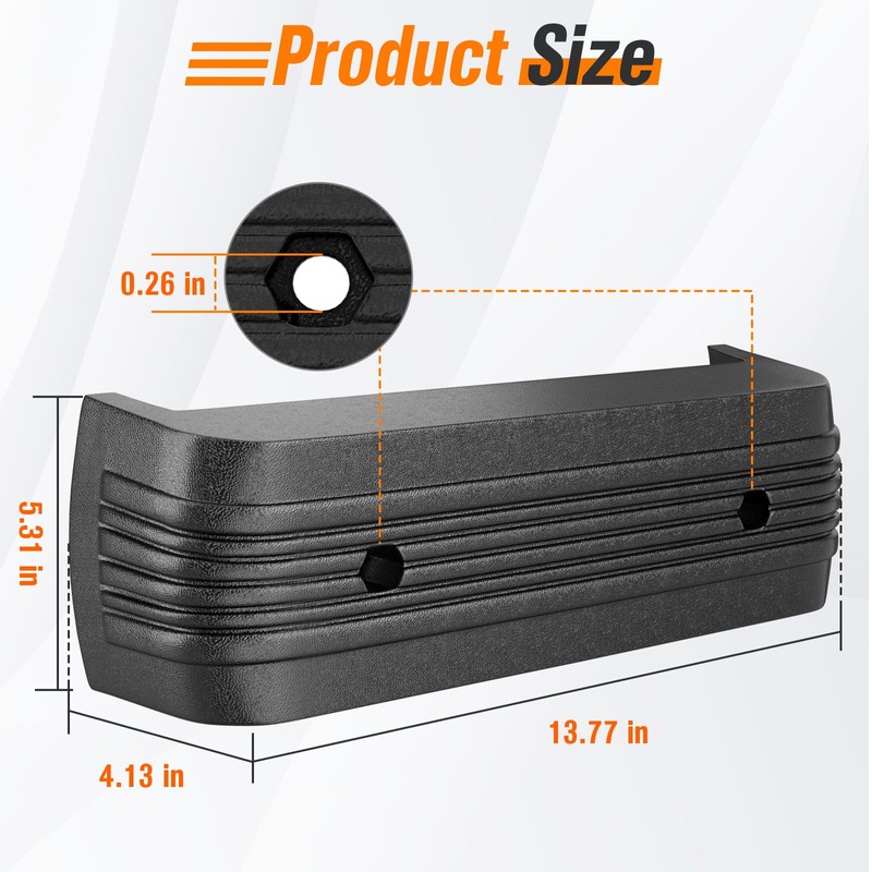 GODCTSUP Club Car Front Bumper with Bolts, Fits Club Car