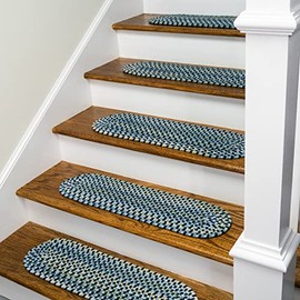 Colonial Mills Charlesgate Stair Treads - Blue 8"x28" (Set 4)