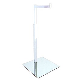 AMKO CSR-HB Handbag Stand in Chrome Finish (Pack of 4) - L Shaped Organizing Rack for Displaying Ties, Scarves, Handbags, Chains, Necklaces. Display Stands