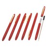 SASL-ALB-JT12 Grain Leather Pen Case Blue Metal Touch Stick Black