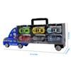 Toy Truck Transport Carrier Includes 6 Friction Powered Fast Racing