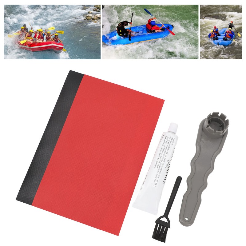 Inflatable Boat Repair Kit PVC 8 Groove Spanner 30ML Glue