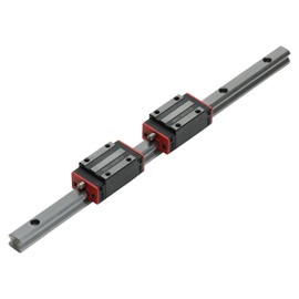 Mssoomm 59.06 inch / 1500mm HSR15 HGR15 15mm Width Square Linear Motion Guideway Guide Rail +2Pcs HSR HGR15 CR Bearing Carriage Slider Slide Block for CNC Machine DIY and Linear Motion Products