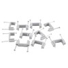 CablesOnline 10-PACK Flat Design 2-Nail Plastic Wall Mount Cable Clips