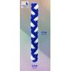 Jerusalem Candles Havdalah Candle - Braided Blue and White -