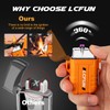 LcFun 2 Pack Waterproof Lighters, Outdoor Windproof Torch Lighters Butane