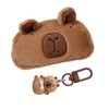 WUFGWBD 1 Capybara Pencil Case, 1 Resin Pendant, Cute Cartoon