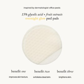 goop Beauty 15% Glycolic Acid Exfoliating Pads | Inspired by a Professional Chemical Peel | Refines & Retexturizes for Glowing Skin | Paraben and Silicone Free | 12 pack