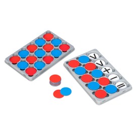 Vinco 86234 – Maths Reversible Red/Blue Squares For The Board 20 Diameter 5 cm