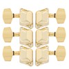 String Tuning Key for SemiClosed Guitar 3 Left 3 Right