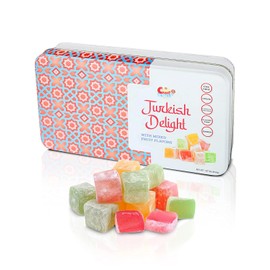 Sarah's Candy Factory, Turkish Delight with Assorted Fruit Flavors (30 oz) Gift Box for Everyone