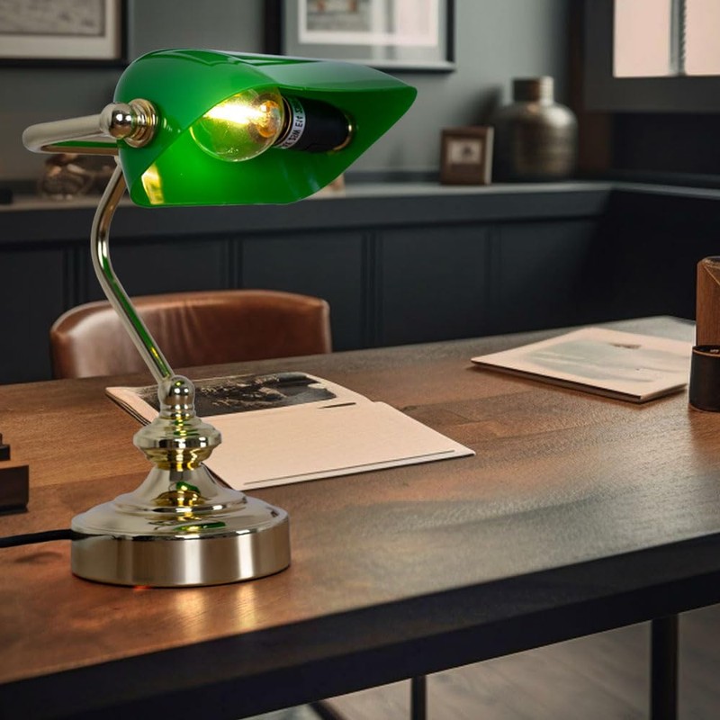 Globo Retro Table Reading Light Banker Lamp Work Room Spotlight