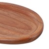 Captivating Wooden Snack Dessert Plate Irregular Oval Design Round Wooden