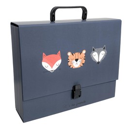 Interdruk - Children's File Box - Case with Handle - Rigid Folder - Fits A4 Size - Bebe Friends B