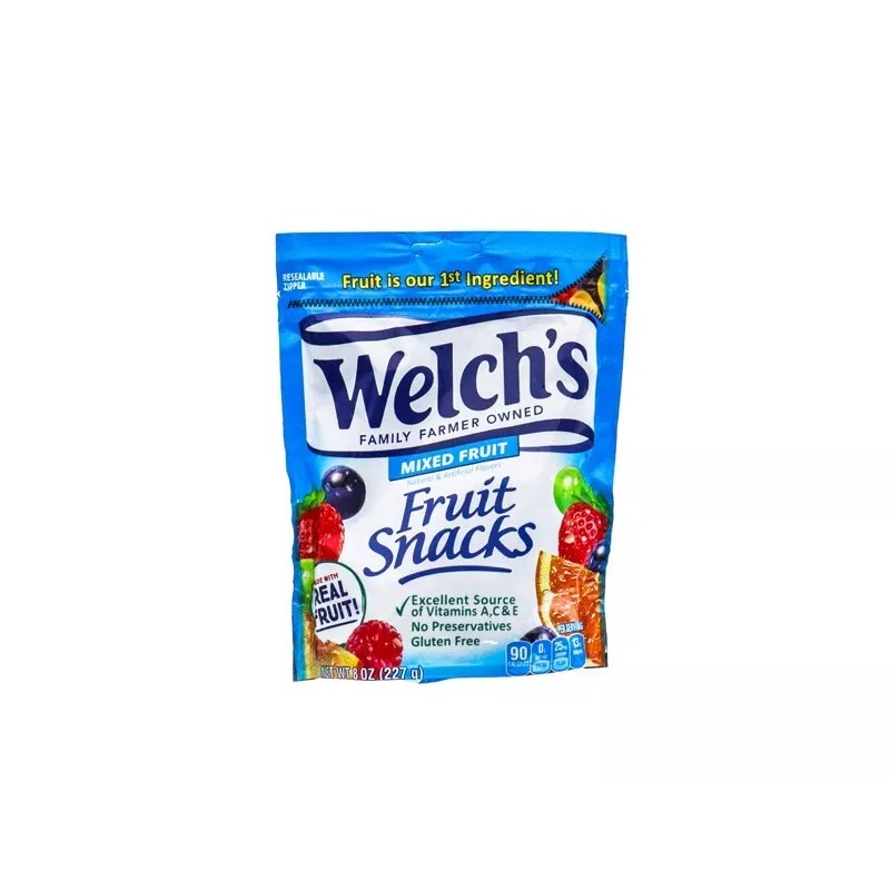 Welch's Welchs Fruit Snack Pouch Mix Fruit Pack Of 3