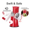 Ourokhome Vegetable Mandoline Slicer Chopper- Rotary Cheese Grater with 3