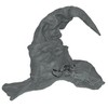 Deformable Grey Witch Hat with Patches