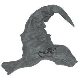 Deformable Grey Witch Hat with Patches