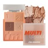 I'M MEME Multi Cube Shadow Palette, 02 Hello Peach, 1 piece / 아임미미 멀티 큐브 섀도우 팔레트, 02 헬로피치, 1개