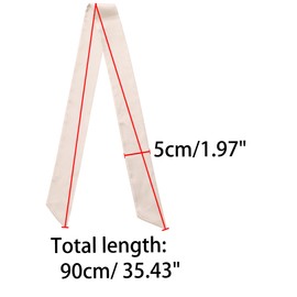 Allegra K Women's Solid Color Long OL Fashion Scarf, apricot