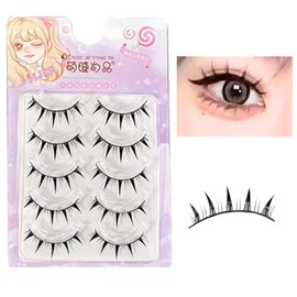 TAKE-ME japan False Eyelashes, Natural 5 Pairs of Eyelashes, Popular, Transparent Axis, Actress Eyelashes, Cartoon Style, Large Eyes, Cosplay Events, Lightweight, Soft