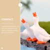 PRETYZOOM Miniature Goose Figurines 6pcs Mini Resin Goose Statues Fairys