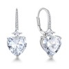 Starchenie Birthstone Earrings for Women 925 Sterling Silver Lover Heart